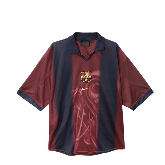 CJ X NIKE X FC BARCELONA RETRO 2000/01 HOME SKELETONJERSEY